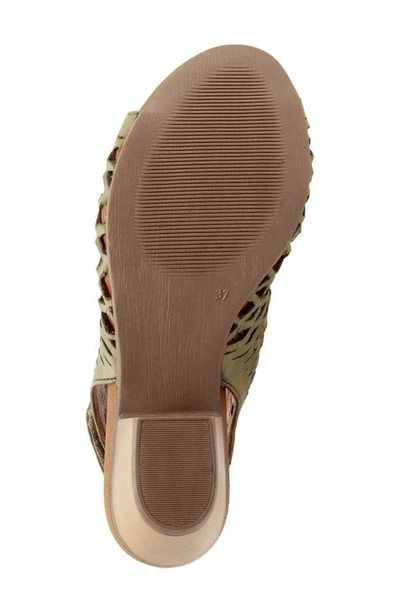 Bueno Lacey Slingback Sandal In Sage Leather