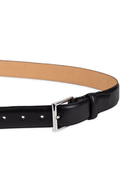 Shop Cole Haan Gramercy Leather Belt In Black