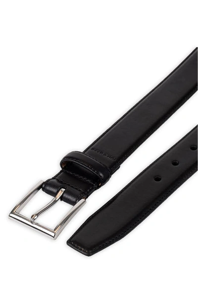 Shop Cole Haan Gramercy Leather Belt In Black