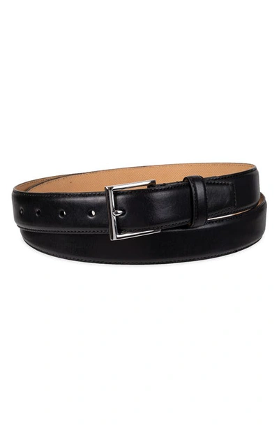 Shop Cole Haan Gramercy Leather Belt In Black