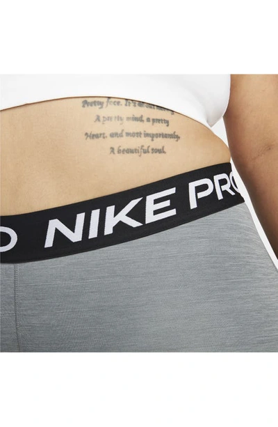 Shop Nike Pro 365 Leggings In Smoke Grey/ Heather