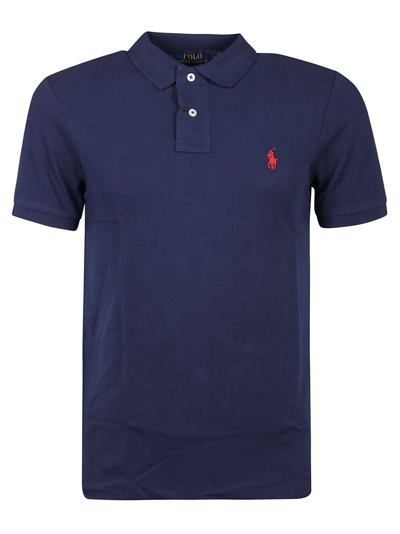Shop Ralph Lauren Men's Blue Other Materials Polo Shirt