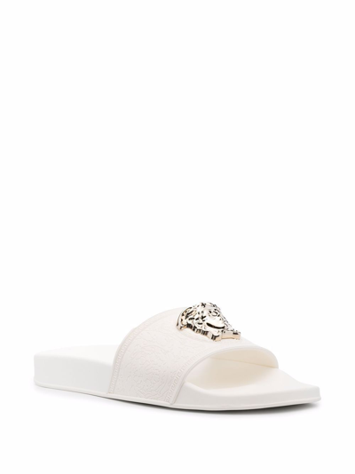 Shop Versace Women's White Rubber Sandals