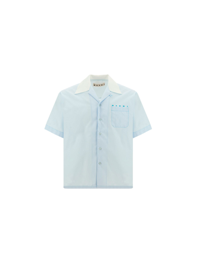 Shop Marni Men's Blue Other Materials Shirt