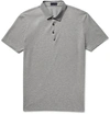 LANVIN Slim-Fit Grosgrain-Trimmed Cotton-Piqué Polo Shirt