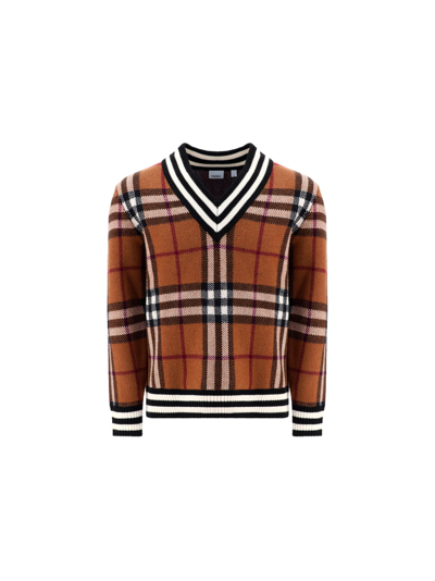 Shop Burberry Men's Brown Other Materials Sweater