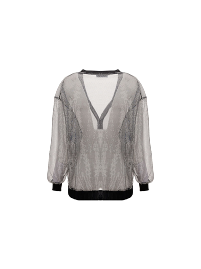 Shop Prada Women's Silver Nylon Shirt
