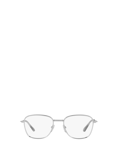 Shop Prada Pr 64wv Silver Glasses