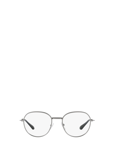 Shop Prada Eyewear Pr 65wv Matte Gunmetal Glasses