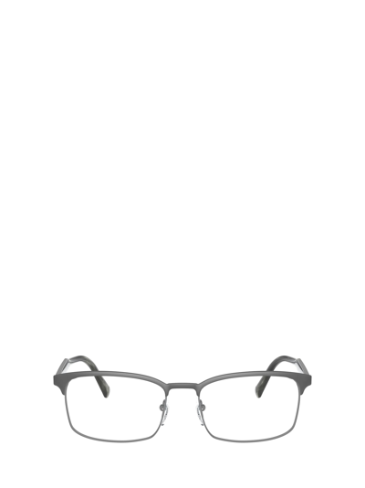 Shop Prada Eyewear Pr 54wv Matte Gunmetal Glasses