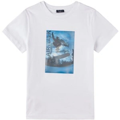 Shop Il Gufo White Logo T-shirt