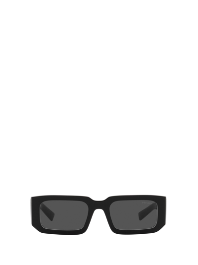 Prada Pr 06ys Rectangle Frame Sunglasses In Black / White