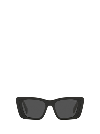 Shop Prada Pr 08ys Black Sunglasses