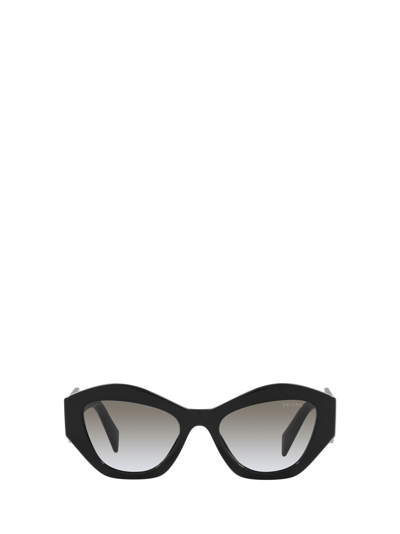 Shop Prada Pr 07ys Black Sunglasses