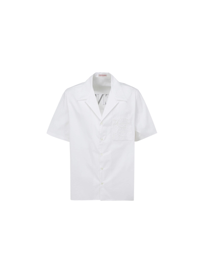 Shop Valentino Shirt In Bianco/nero