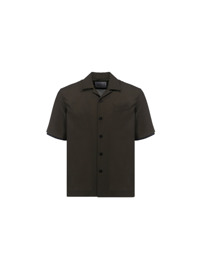 Sacai Suiting Shirt In Khaki | ModeSens