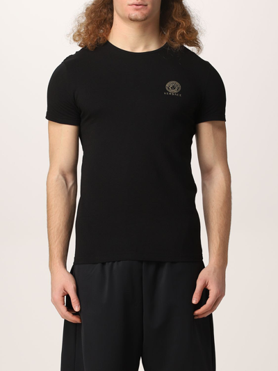 Versace Underwear T-shirt With Medusa In Black | ModeSens