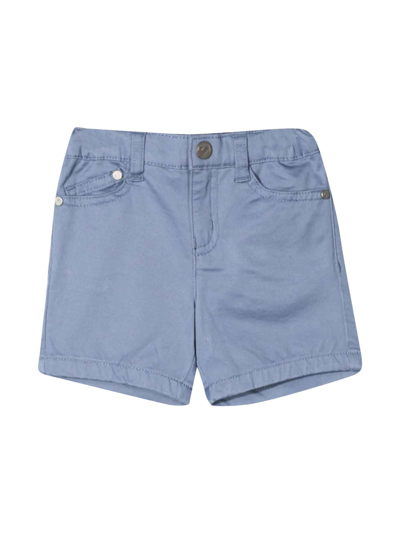 Shop Emporio Armani Blue Newborn Shorts In Azzurro