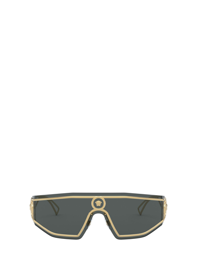 Shop Versace Ve2226 Gold Sunglasses