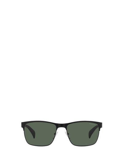 Shop Prada Pr 51os Matte Black Sunglasses