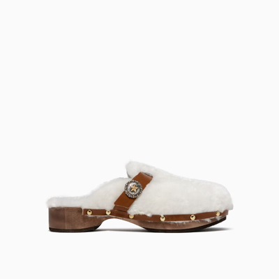 Shop Kate Cate Katecate Allegra Clogs Clkcco002 In White/brown