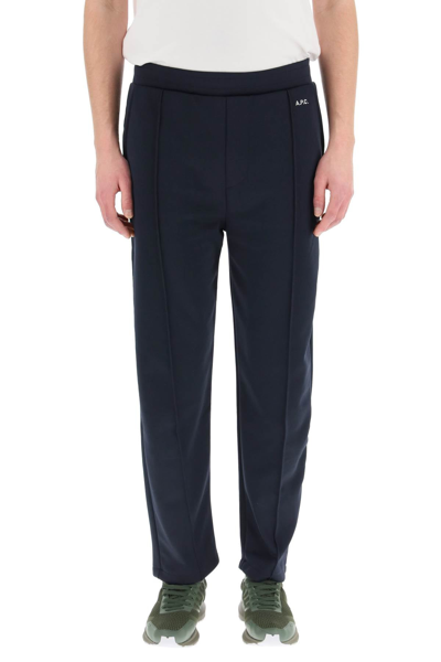 Shop Apc A.p.c. Hector Sports Trousers In Blue