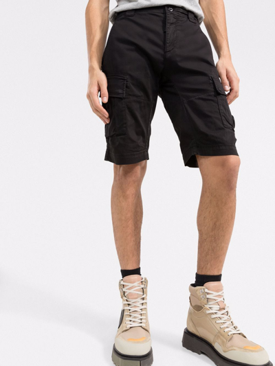 Shop C.p. Company Cargo Shorts In Black