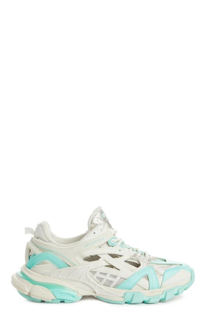 Shop Balenciaga Track.2 Sneaker In Mint/ Light Beige