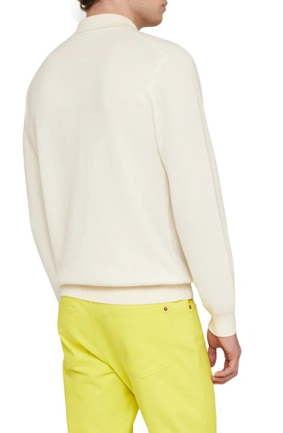 Shop Agnona Silk & Cashmere Half Zip Sweater In Lana