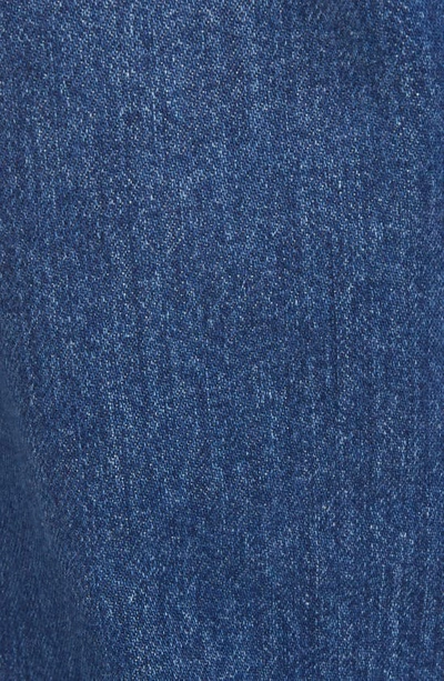 Shop Alaïa High Waist Back Dart Ankle Jeans In Bleu Jeans