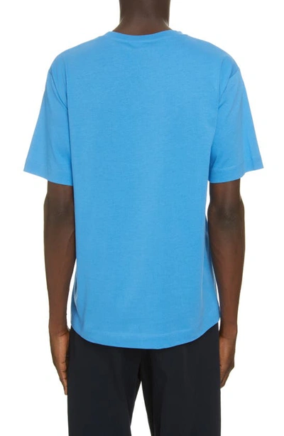 Shop Dries Van Noten Hertz Cotton T-shirt In Blue