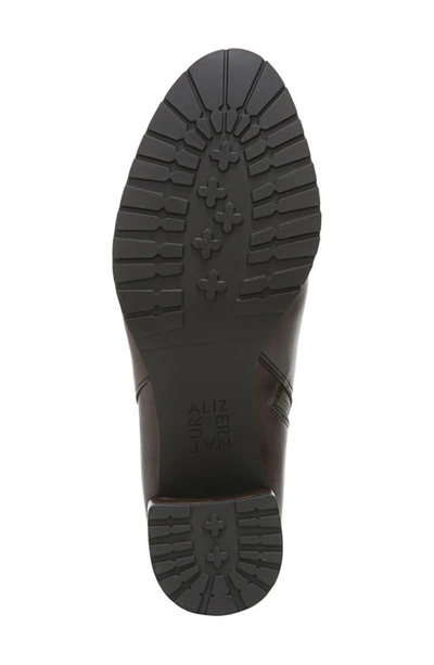 Naturalizer Bay Waterproof Bootie In Chocolate Leather
