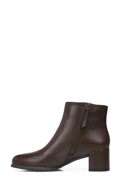 Naturalizer Bay Waterproof Bootie In Chocolate Leather