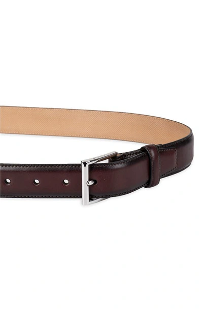 Cole Haan Gramercy Leather Belt In Cordovan