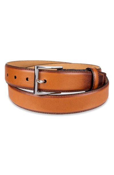 Cole Haan Harrison Leather Belt In British Tan