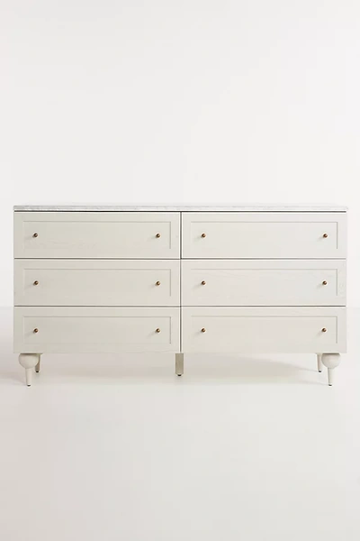 Shop Anthropologie Fern Six-drawer Dresser In White