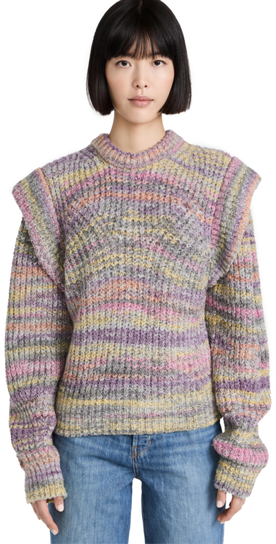 Shop Moon River Sweater Grey Multi