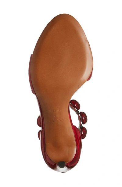 Shop Alaïa Bombe Ankle Strap Sandal In Reflex Rouge