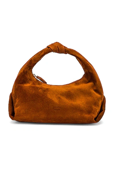 Shop Khaite Small Beatrice Hobo Bag In Caramel