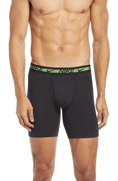 Shop Nike Dri-fit Flex 3-pack Performance Boxer Briefs In Black Bodies Colored Wb