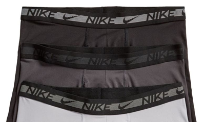 Shop Nike Dri-fit Flex 3-pack Performance Boxer Briefs In Grey