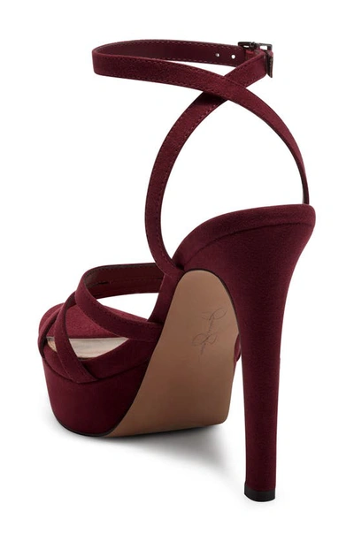 Jessica Simpson Balina Platform Sandal In Berrilicious