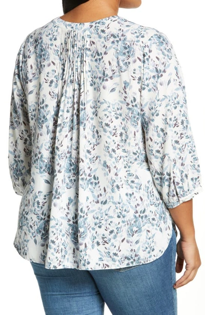 Shop Nydj Blouse In Frosted Willow