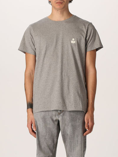 Shop Isabel Marant Cotton T-shirt With Logo In Ecru