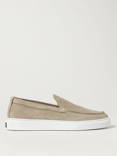 Shop Woolrich Suede Moccasin In Sand