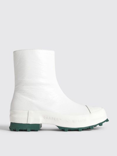 Shop Camperlab Traktori  Leather Ankle Boot In White