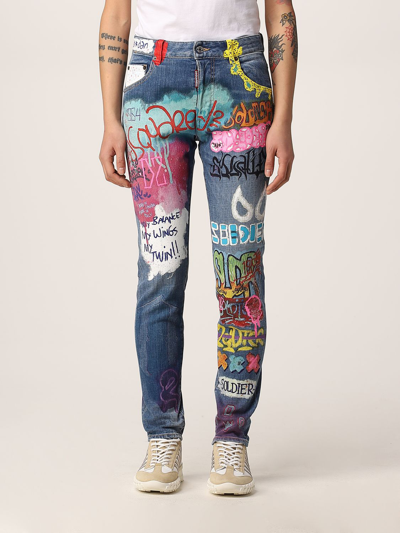 Dsquared graffiti cheap jeans