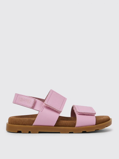 Shop Camper Brutus  Sandals In Calfskin In Pink