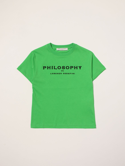 Shop Philosophy Di Lorenzo Serafini Logo T-shirt In Green