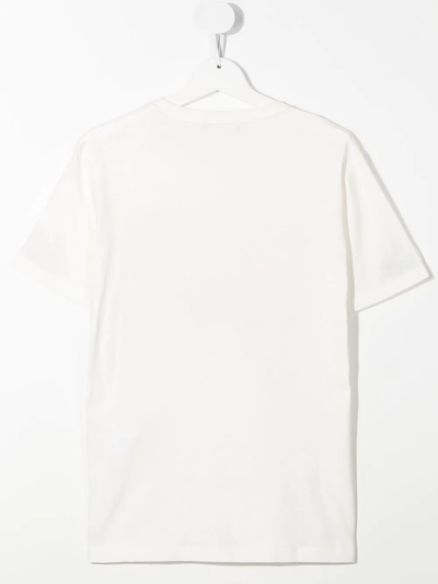 Versace Logo-print Jersey T-shirt In White